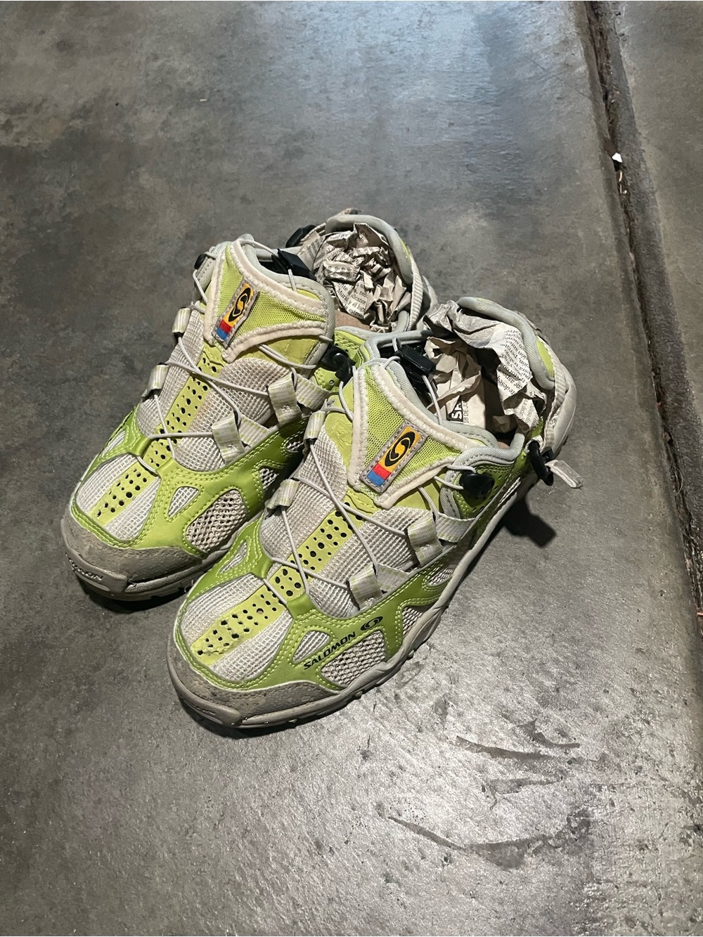 Salomon amphibian tech jade green sneakers